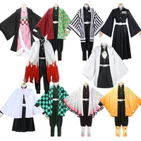 anime demon slayer kimetsu no yaiba zenitsu giyu tanjirou kamado nezuko cosplay women kids men kimono uniform cosplay costume