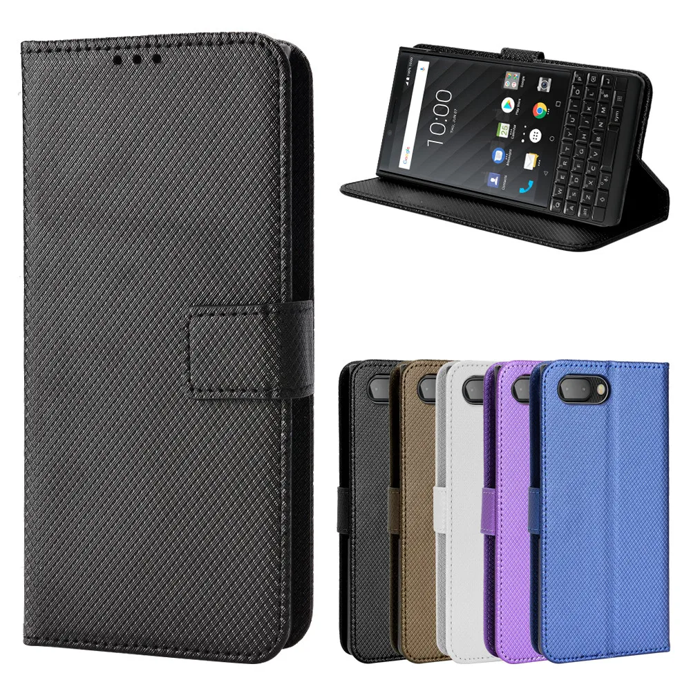 Кожаный защитный чехол для BlackBerry Key2 откидная крышка-подставка Key 2