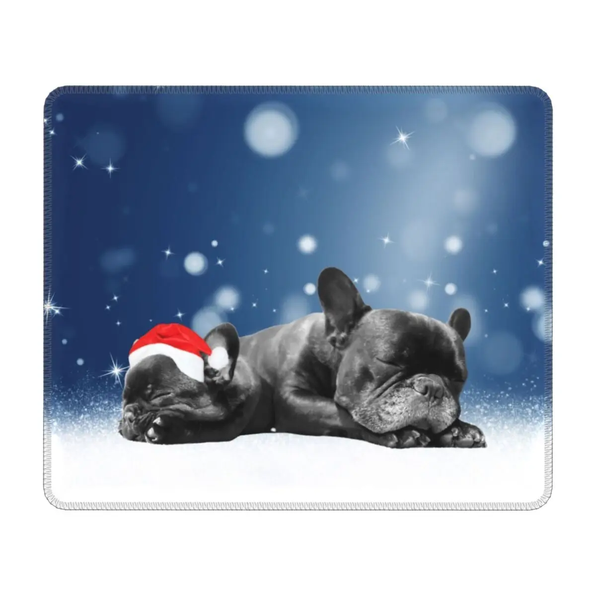 

Cute Pet French Bulldog Laptop Mouse Pad Mousepad With Stitched Edges Anti-Slip Rubber Frenchie Dog Lover Mouse Mat For Gamer