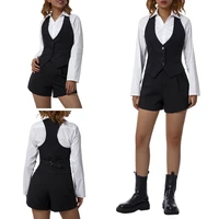 womens vest business slim formal office ladies ol v neck sleeveless jacket coat workwear uniform