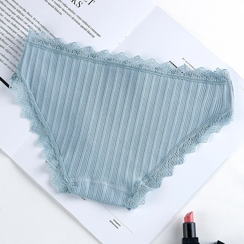 10Pcs Cotton Panties Female Underpants Sexy Panties For Women Lace Briefs Underwear Comfortable Ladies Pantys Lingerie 6 Color