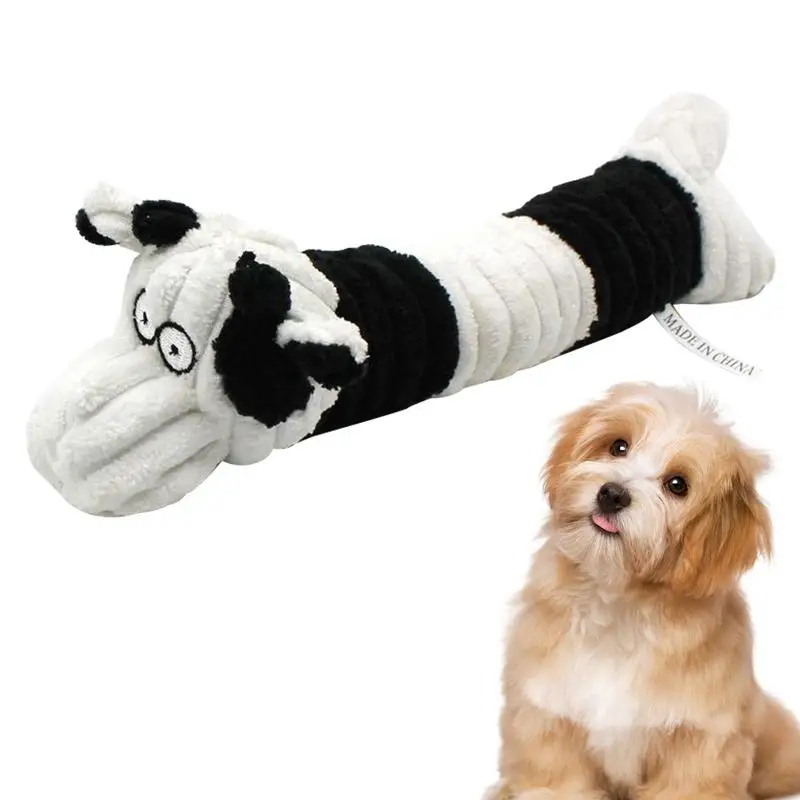 

Dog Squeaky Toys Teething Chew Reinforced Durable Dog Toys No Stuffing Plush Dog Toy With Squeaker For Small Puppy And Dogs toy