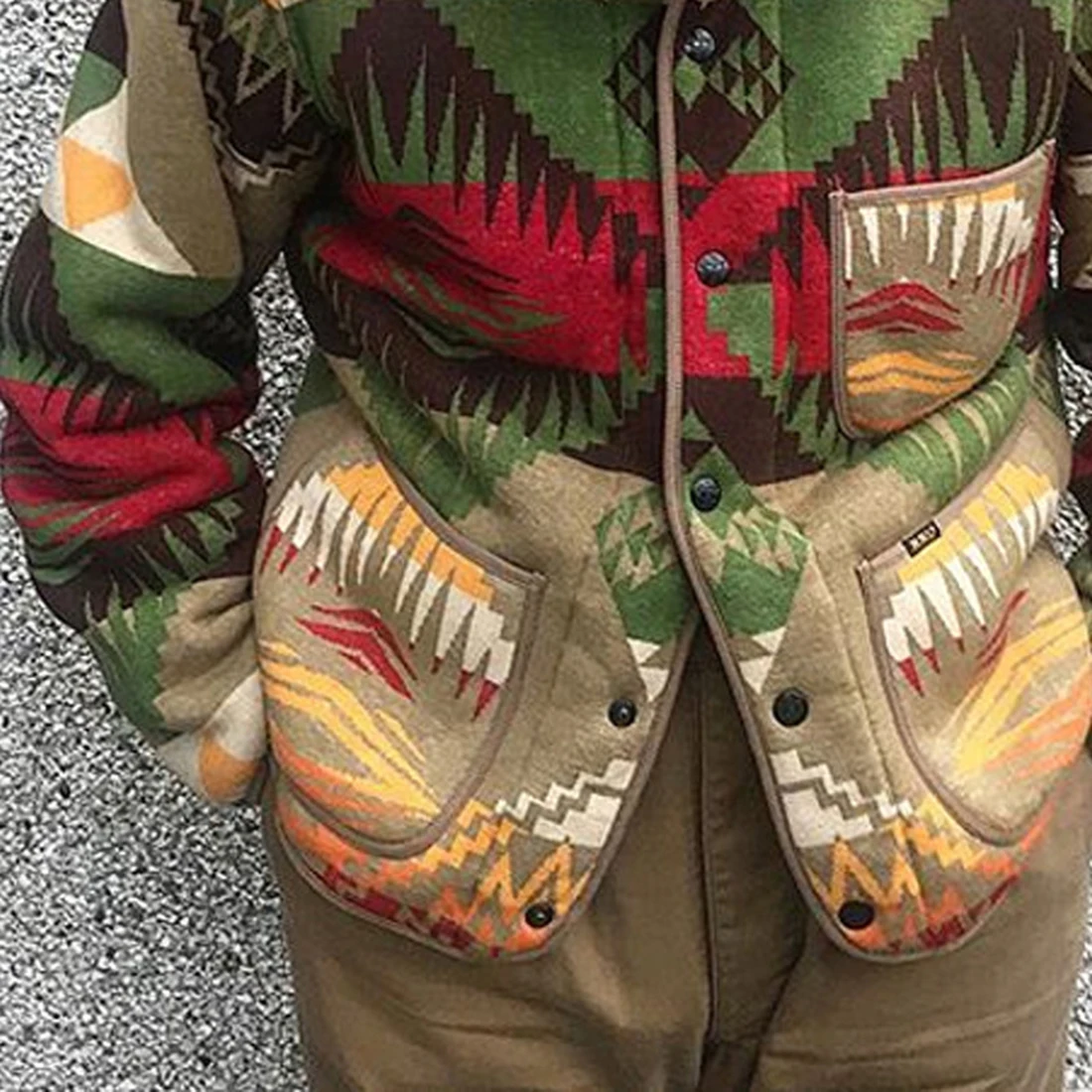 Модные Мужские осенне-зимние куртки мужская куртка в этническом стиле с принтом