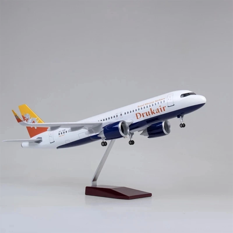 1/80-47 см самолет 320NEO A320 NEO Air Bhutan Drukair Airlines модель игрушки свет и шасси колеса литая