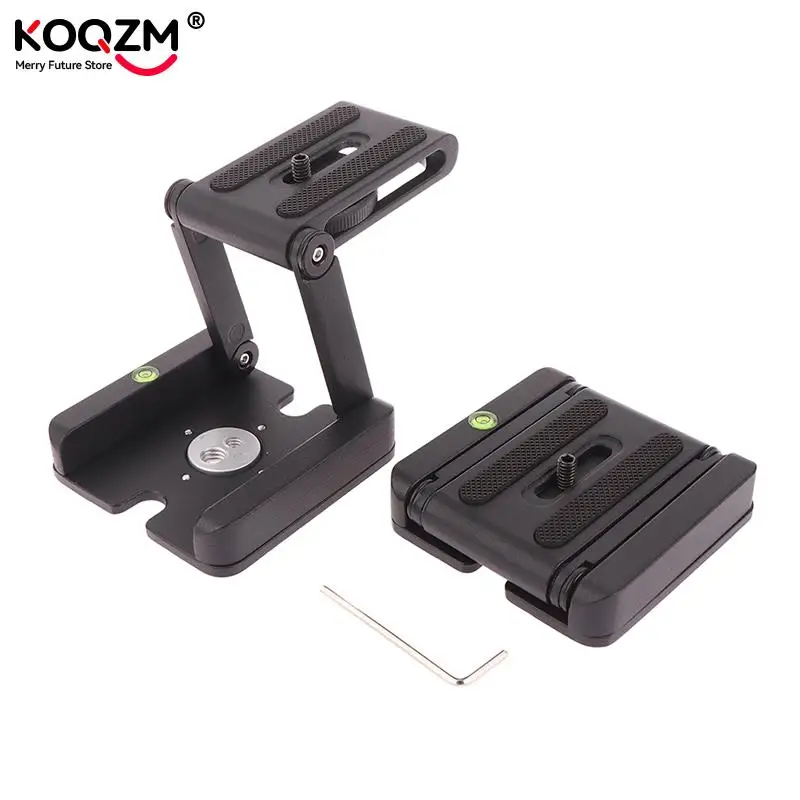 

1pc Z Flex Tilt Head DSLR Folding Bracket Tripod Camera Stand Holder Quick Release Tripod Plate & Level Camera Accessories