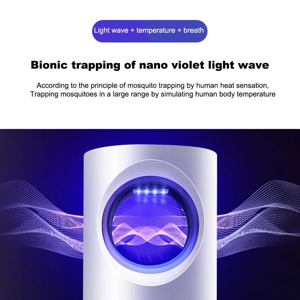 Светодиодная УФ-лампа-ловушка для насекомых с USB |