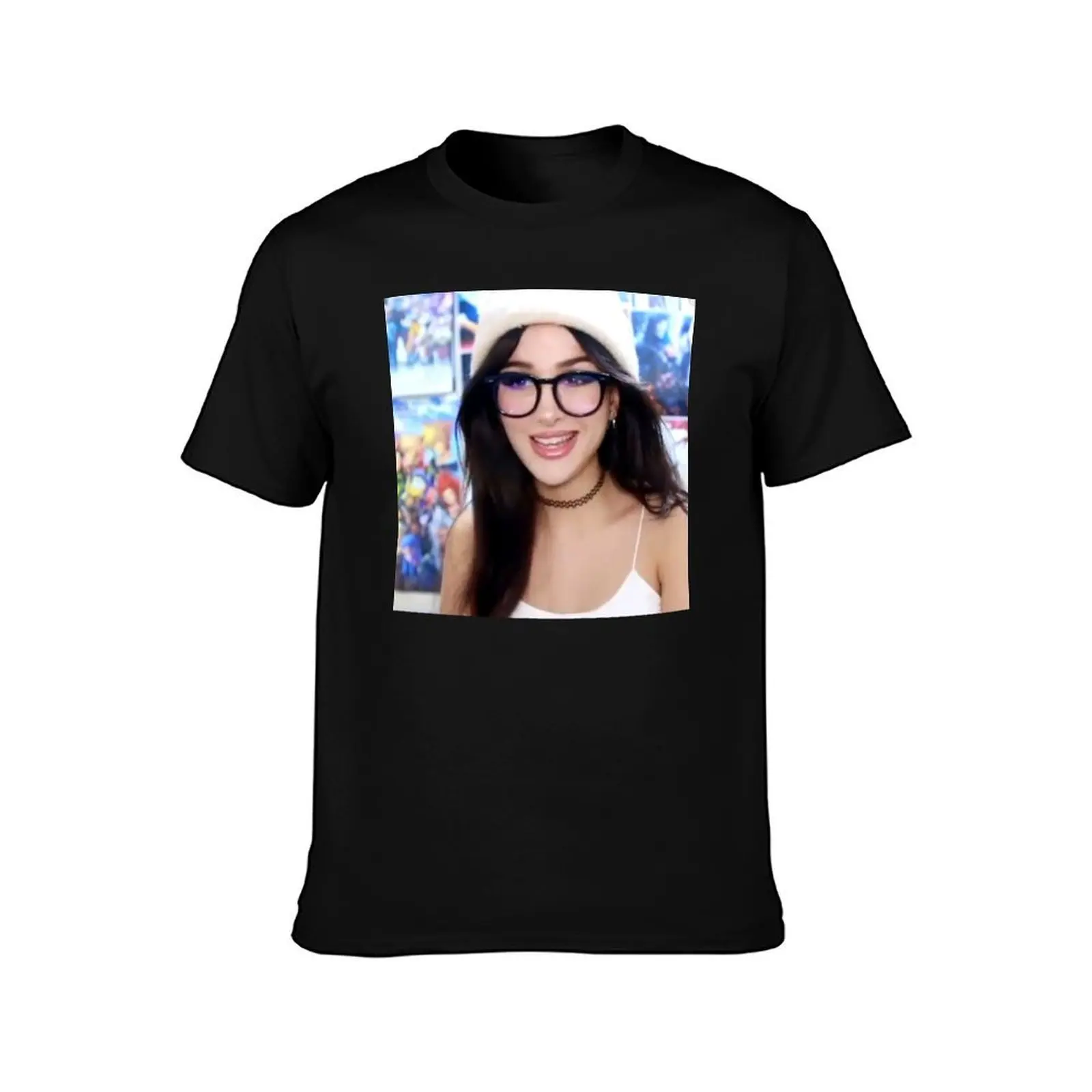 Фото Футболка для фанатов Sssniperwolf с стильным принтом и коротким рукавом №2