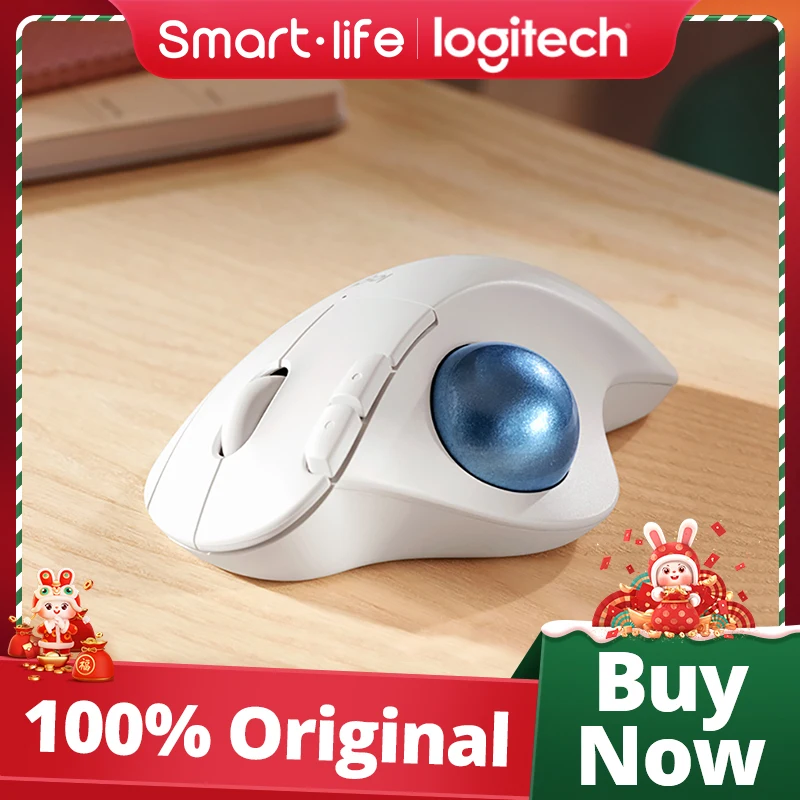 

Logitech ERGO M575 Wireless Trackball Ergonomic Mouse 5 Buttons Wireless 2.4 GHz Mice for Office Drawing Computer Accessories