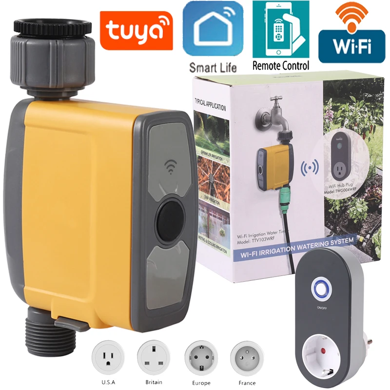 

Wifi Tuya Automatic Smart Home Programmable Drip Garden Watering Irrigation Timer System Controller Programmer Valve