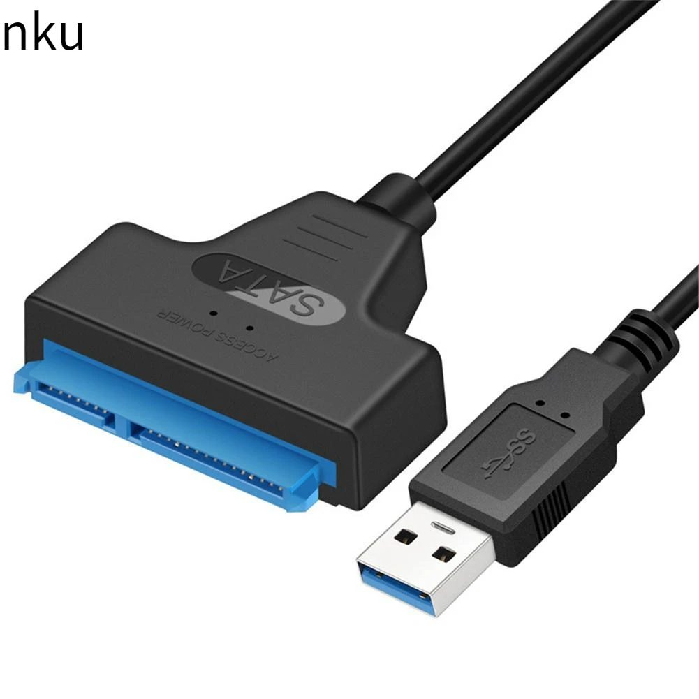 

Nku USB 3.0 SATA 3 Cable Sata 7+15 22Pin To USB 3.0 Adapter Data Transfer Up To 6Gbps Support 2.5" External HDD SSD Hard Drive