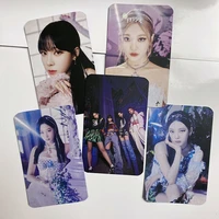 5pcsset kpop aespa photocards new album dreams come true self made paper lomo cards double side hd postcard for fans collection