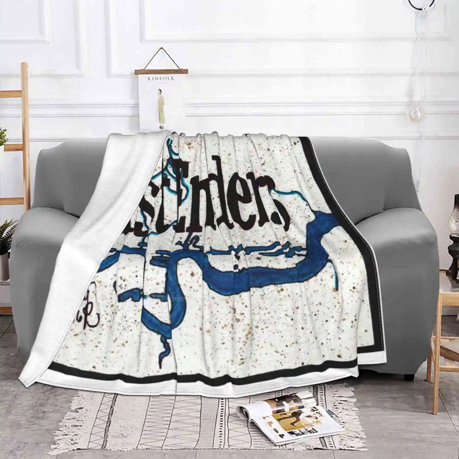 Eastender River Новое поступление модное теплое фланелевое одеяло для отдыха Eastenders Logo