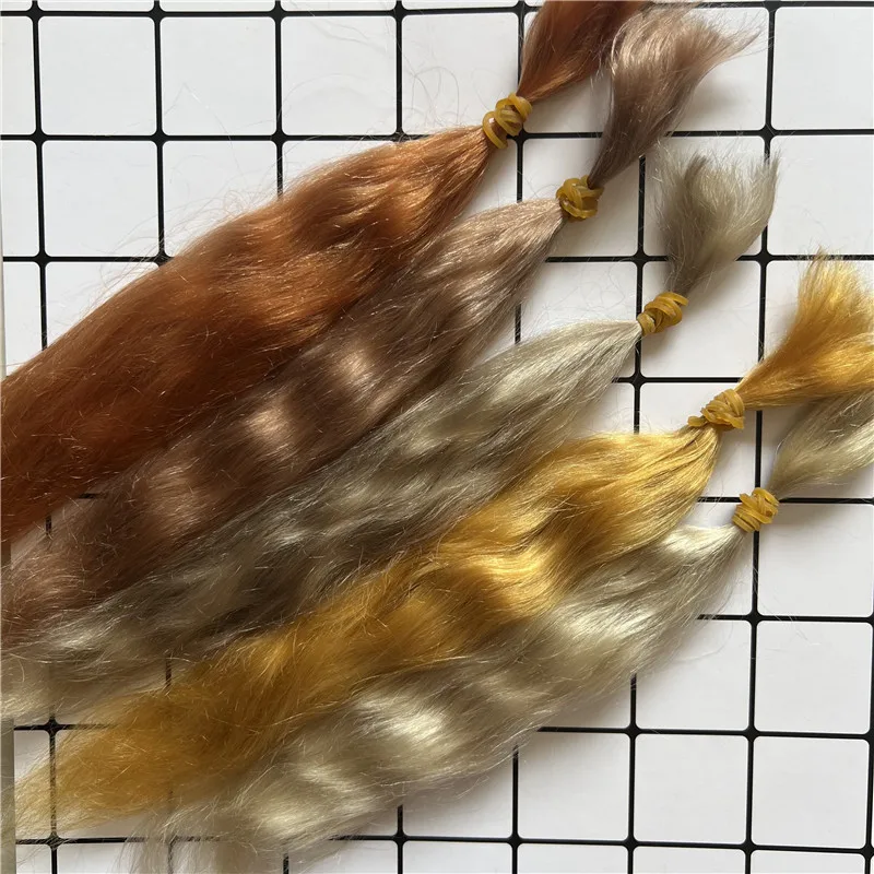 

Good Qaulity10 grams / bag Reborn Bebe Doll Mohair for Reborn Doll 7 Colors Mohair for DIY BJD Reborn doll hair wig