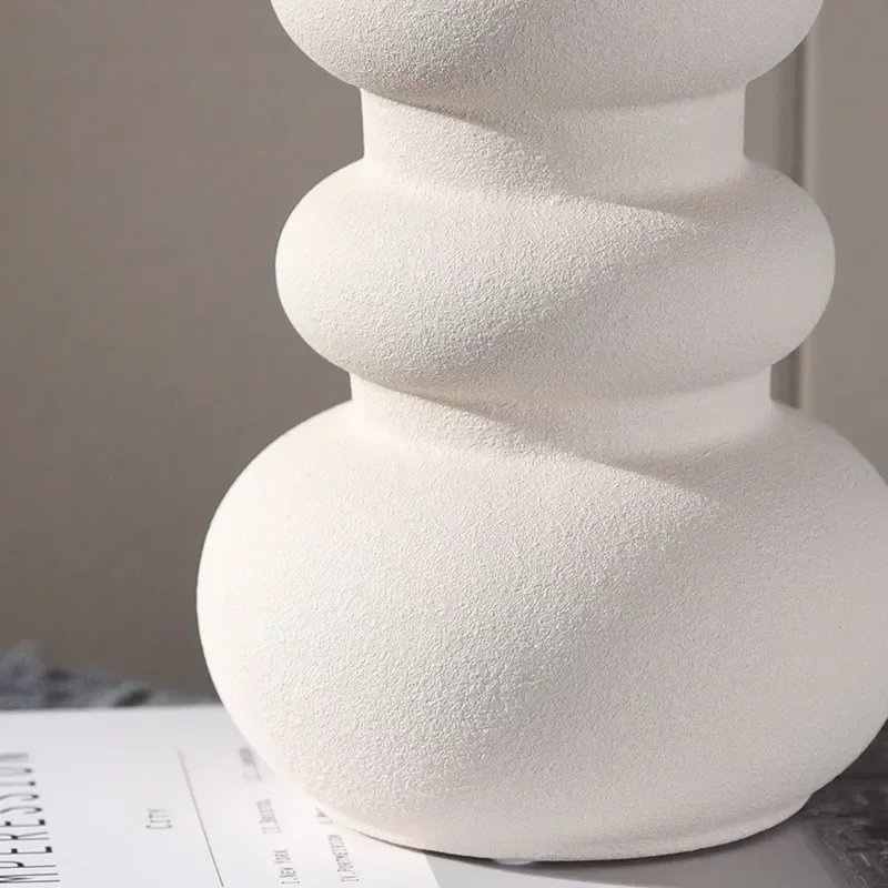 Креативная ваза в форме тыквы керамическая матовая гладкая цветная Jardiniere