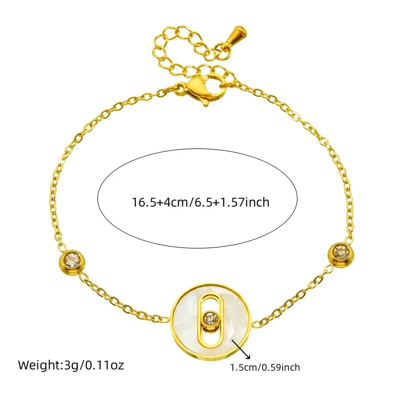 XIYANIKE 316L круглый белый корпус из нержавеющей стали креативный подвижный браслет с