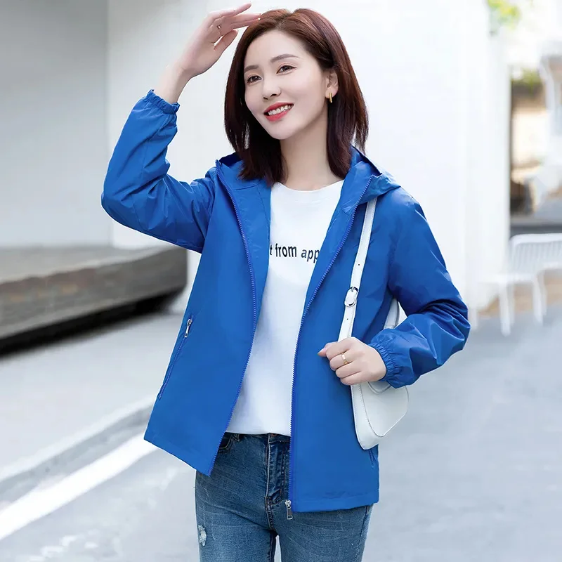 Новый модный женский тонкий плащ весенне-осеннее ветрозащитное пальто с