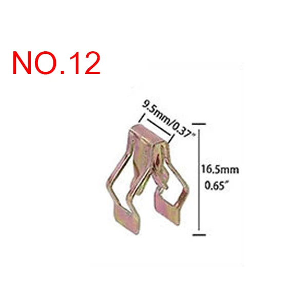 

10 шт., металлический зажим U-образного типа для консоли приборной панели автомобиля, фиксаторы для панели компакт-дисков для Audi VW, автомобильная приборная панель, защелкивающийся зажим, крепеж