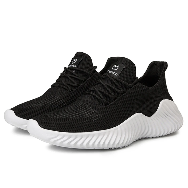 

Xiaomi Men Sneakers Men Shoes Lightweight Running Shoes Sports Mens Athletic Shoes Solid Black White Gray Big Size 39-47