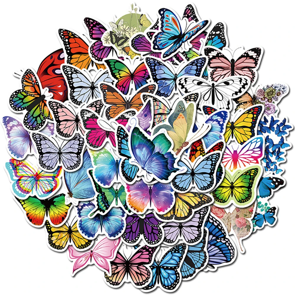 

10/30/50PCS Colorful Pretty Stickers DIY Motorcycle Travel Luggage Skateboard Waterproof Decals Cool Sticker Kid Toys