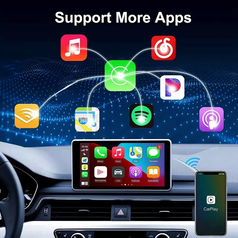 Топ!-для Apple Carplay беспроводной Carlinkit IOS Mini проводной и смарт-бокс для Ford Honda Hyundai Kia