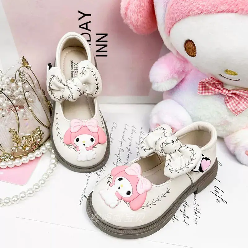 My Melody аниме Kawaii Sanrio Ins модная обувь принцессы с милой мультяшной подвеской модные