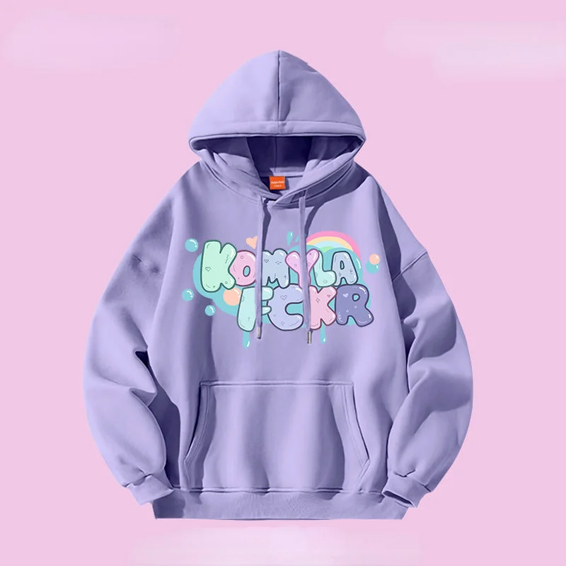 

Женский свитер с капюшоном и длинными рукавами, Свободный Топ в американском стиле с принтом граффити и надписями для студентов, y2k