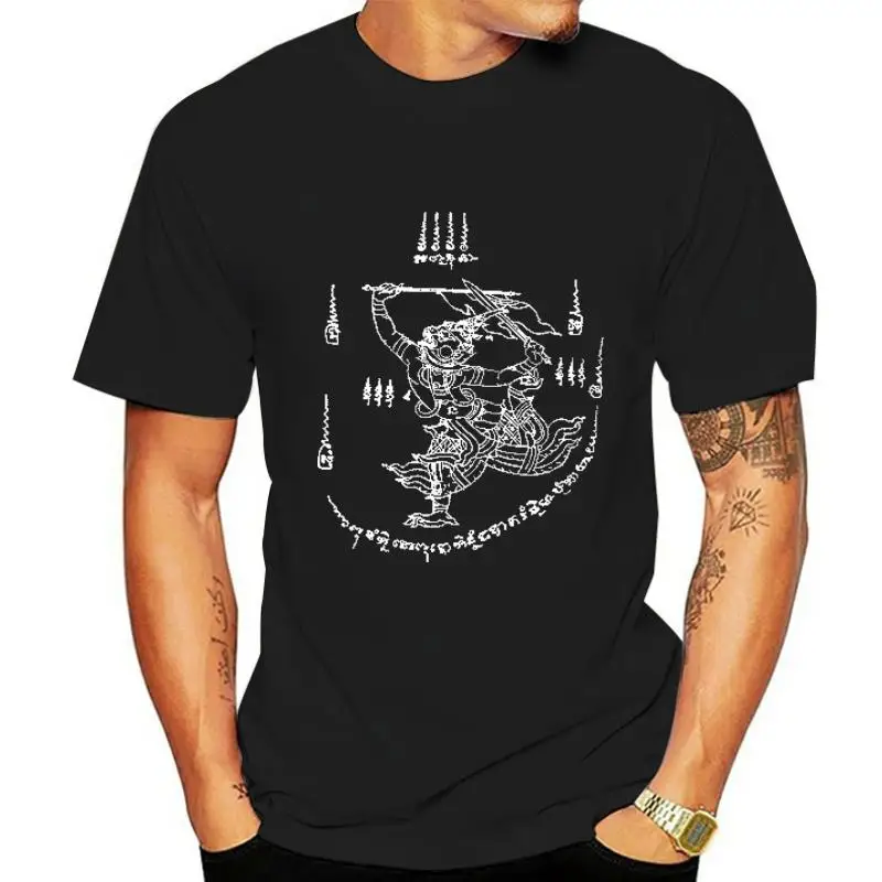 

Рубашка mate Tattoo Серебряная традиционная художественная футболка с рисунком тайского алфавита