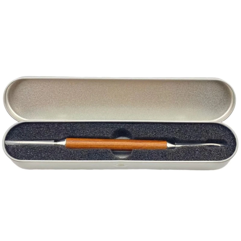 

Кофейная игла, резной и монтируемый артефакт, игла с крючком из твердой древесины, нержавеющая сталь, чашка для рисования, посуда для кофе