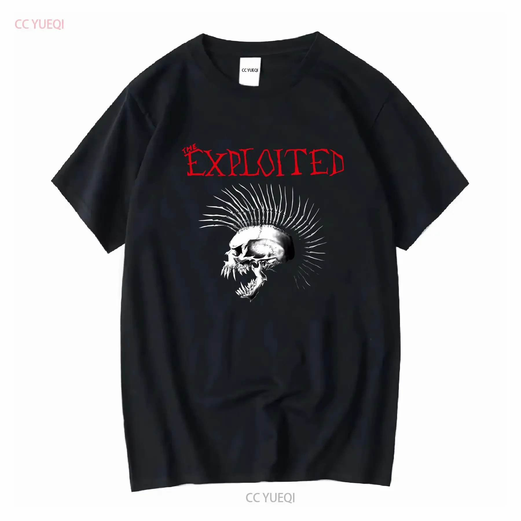 Фото Футболка The Exploited Beat Bastards, ОФИЦИАЛЬНАЯ винтажная футболка с эффектом потертости, повседневный графический топ для ежедневной носки, дышащий и удобный. №1
