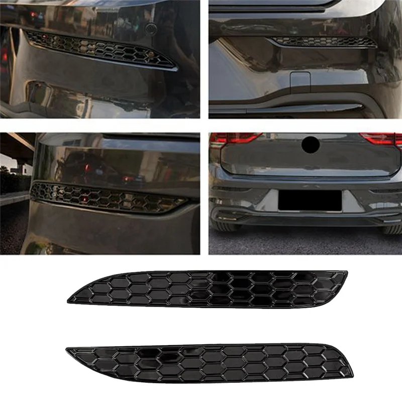 2 шт. модифицированная глянцевая сотовая задняя крышка противотуманной фары