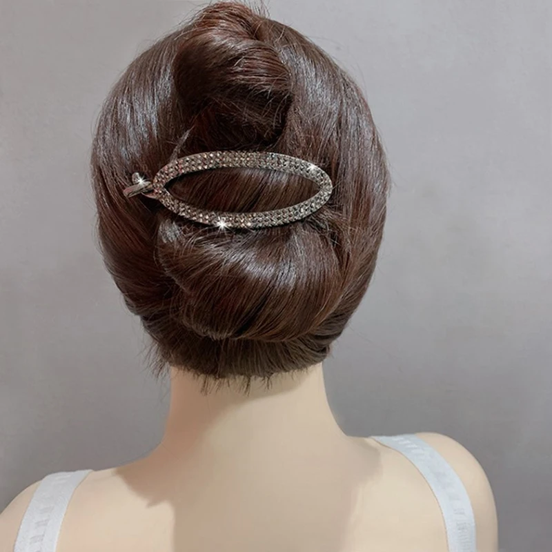 

Fashion Frog Buckle Hair Clip Rhinestone Pearls Hairpin Barrette Headdress For Women Girl Hair Accessories Ponytail Claw Clip