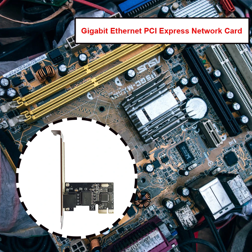 PCIE PCI-E 1000 Мбит/с сетевая карта Gaga Адаптивная Полная совместимость с настольным
