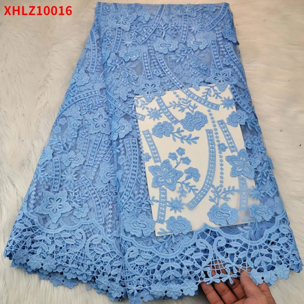 Африканская одежда с высокой иглой сетка блестки свадебное платье ткань большая