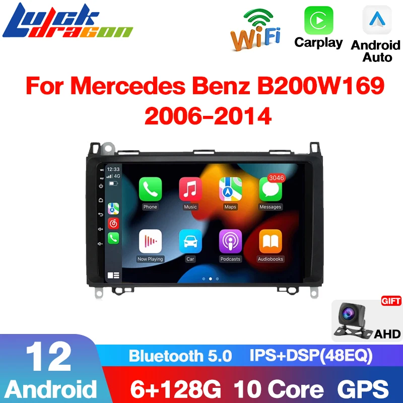 Multimedia Player For Mercedes/benz/w169 W245 W639 W906 Sprinter B160 B170 B200 Tpms Dab + Obd2 Auto Gps