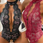 Женское нижнее белье, сексуальное эротическое нижнее белье, Женский эротический костюм, кружевное сексуальное платье с открытой промежностью, экзотическая Пижама для секса