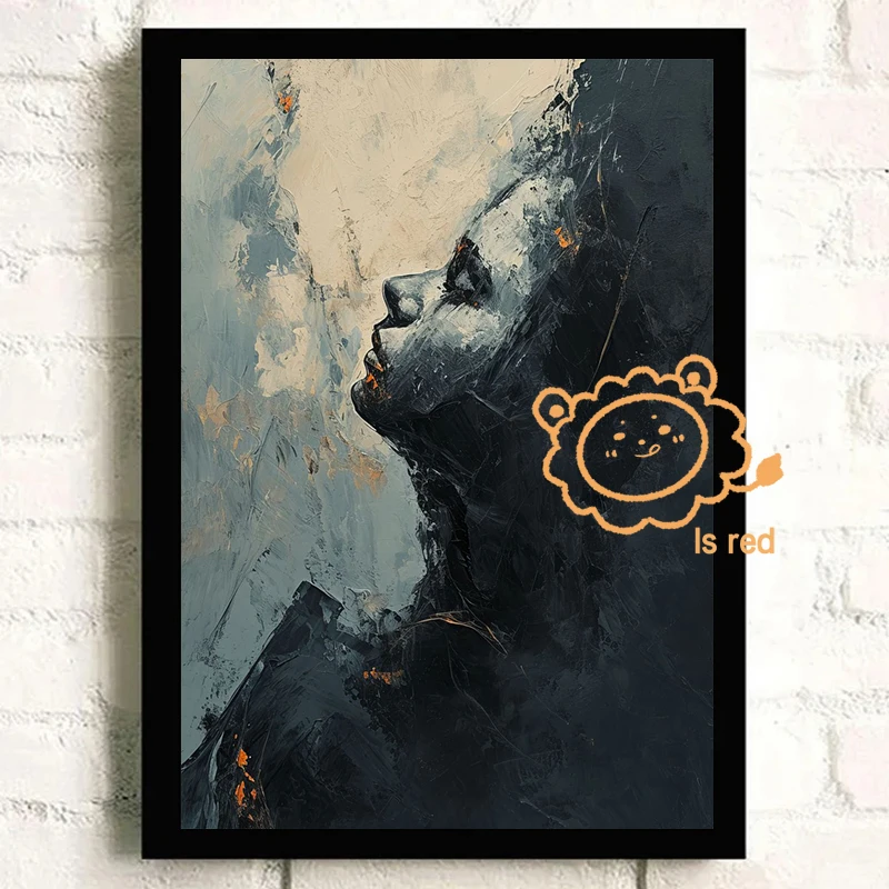 Темный Элегантный Постер Грейса - Слепая Красота Эмоциональный Золотой Лист