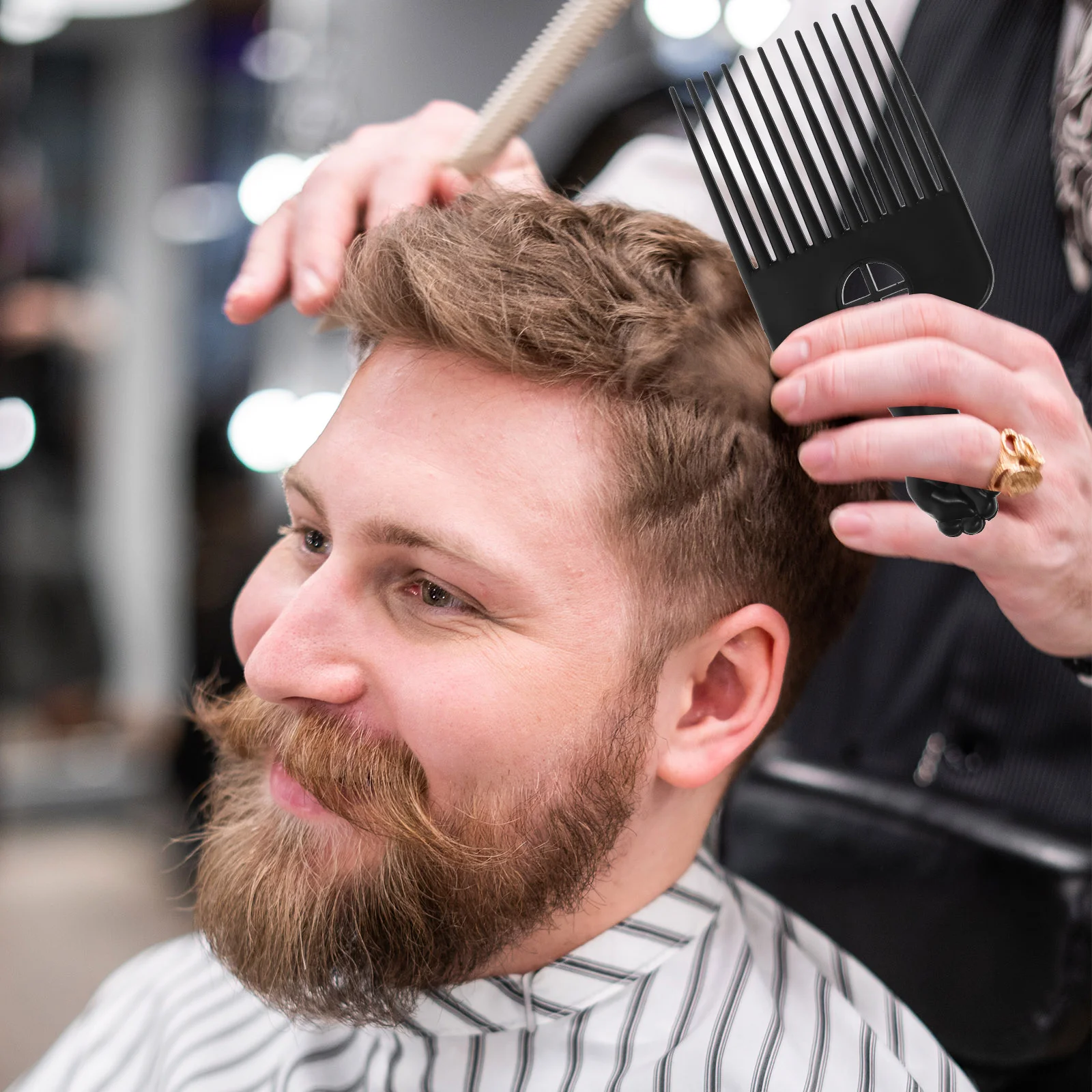 Пластиковая расческа для волос мужчин держатель Waver Tool металлическая короткая