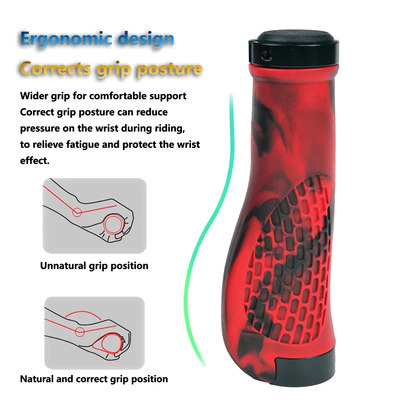Встроенные Велосипедные Ручки Нескользящие Браслеты Из Алюминиевого Сплава Для