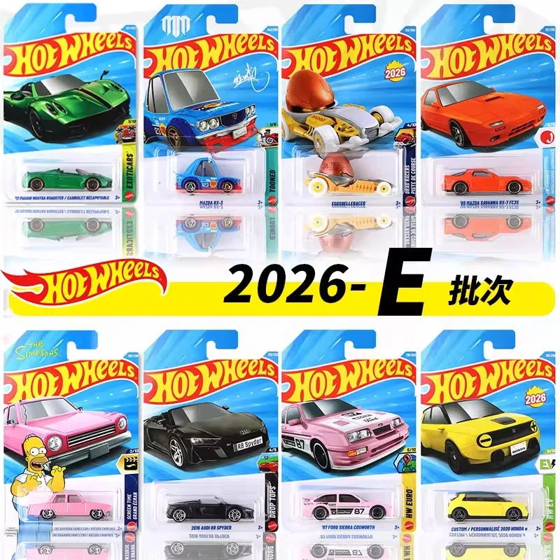 Фото Коллекционная модель автомобиля Hot Wheels 1/64 Mainline Series E Case SIMPSONS PAGANI AUDI MAZDA DODGE, литая под давлением №2
