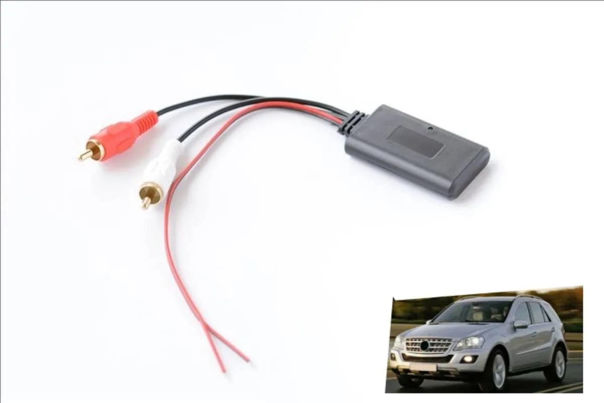 

1pcs Bluetooth 2RCA AUX Cable Adapter Car Bluetooth Receiver Module AUX-in Adapter High-quility For Vehicles With 2RCA Interface