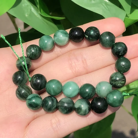 Куoyu зеленые изумруды бусины 61 шт