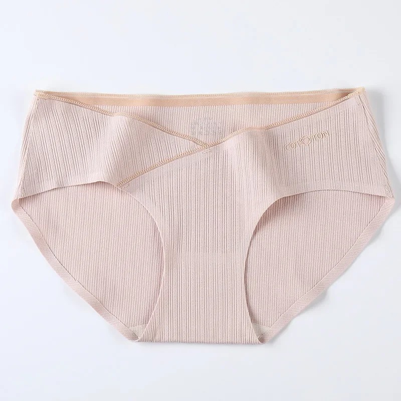 czołowa bezszwowa bielizna damska z czystej bawełny damskie antybakteryjne niebrudzące majtki oddychające figi niskim stanem