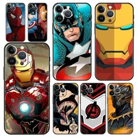 disney superheroes the avengers cool luxury phone case for iphone 13 mmini 11 12 pro max 7 8 plus se 2020 x xr xs cover fundas