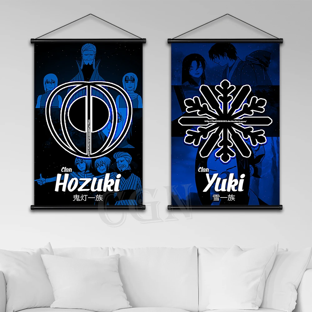 

Prints Anime NARUTO Hanging Scrolls Uchiha Itachi Posters Bandai Wall Art Gaara Pictures Canvas Painting Home Kids Room Decor