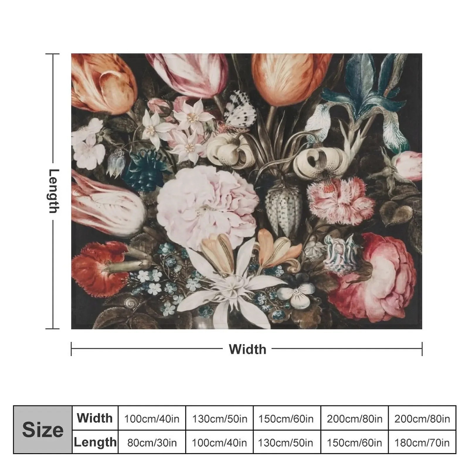 Одеяло с цветами в стакане (1606) от ambrodc Bosschaert постельное белье аниме одеяла