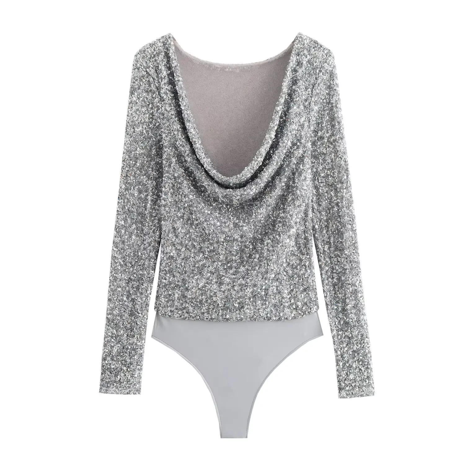 ZA Женский осенне-зимний новый комбинезон 2024 облегающий костюм с длинными