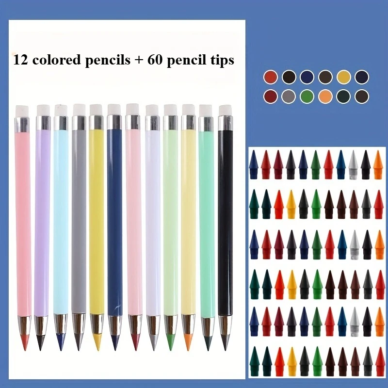 

Вечные цветные карандаши для рисования 72 шт