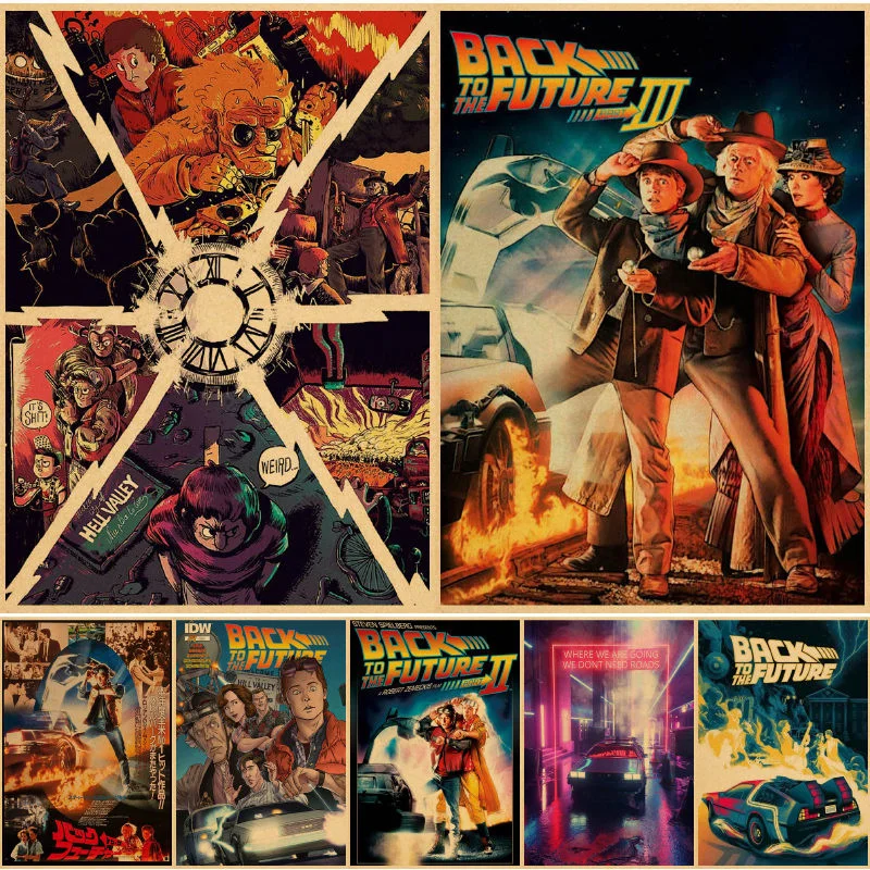 

Настенные плакаты «Назад в будущее», плакаты, обручальный пейзаж, художественный принт, Декор, аниме, спальня, дом, картина, Настенная картин...