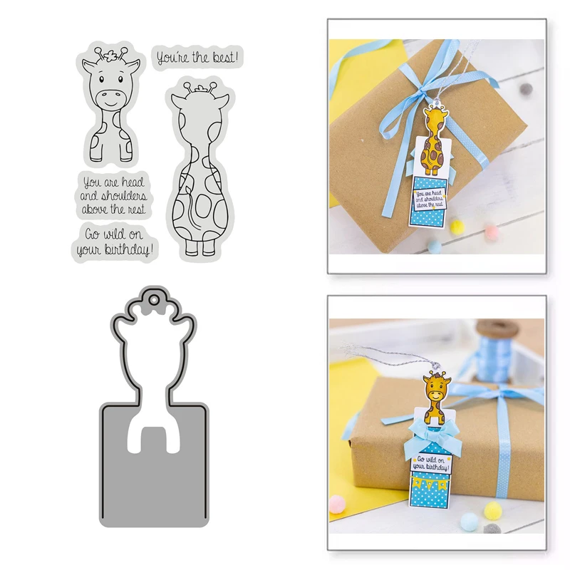 

Giraffe New 2022 Metal Cutting Dies for Scrapbooking Mold Cut Stencil Handmade Tools DIY Card Make Mould Model Craft Decoration