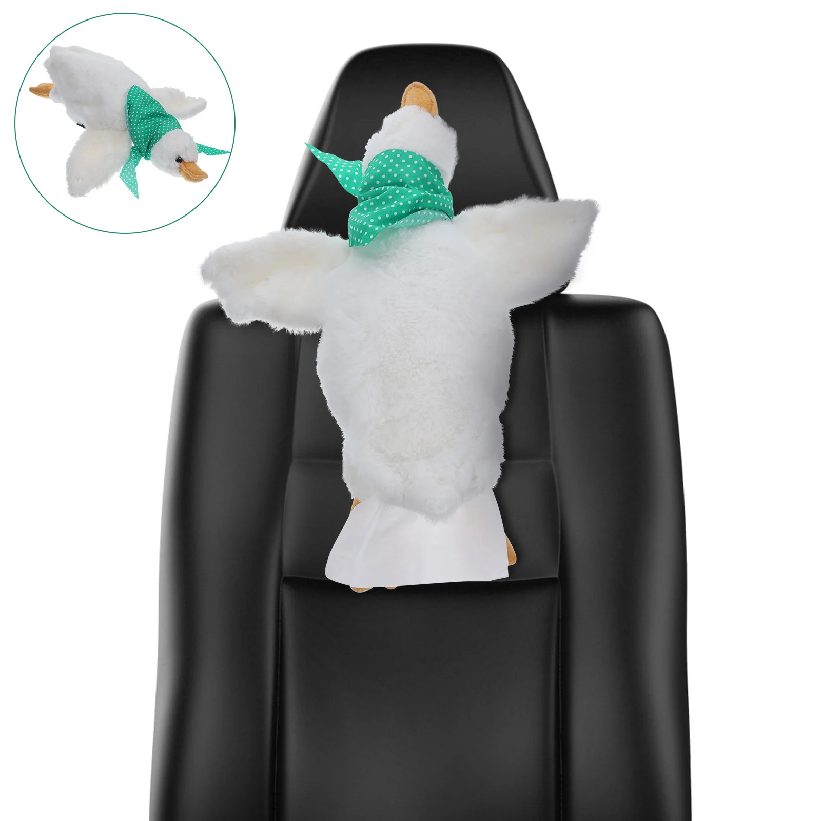 

Tissue Box Car Dispenser Holder Cover Napkin Plush Cartoon Wipes Animal Hanging Case Seat Container Vehicle Cute Organizer